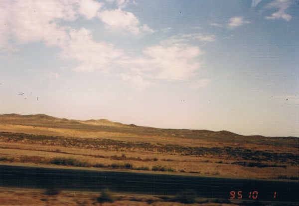 Zdjęcie z Egiptu - droga przez pustynię