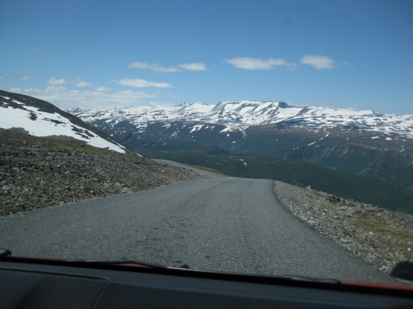 Zdjęcie z Norwegii - droga wysokogórska w N