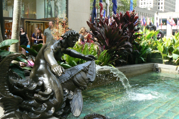 Zdjęcie ze Stanów Zjednoczonych - przed Rockefeller Center