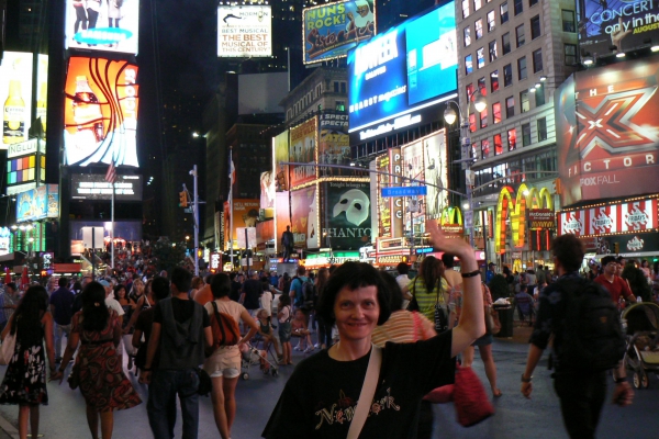 Zdjęcie ze Stanów Zjednoczonych - na Times Square nocą...