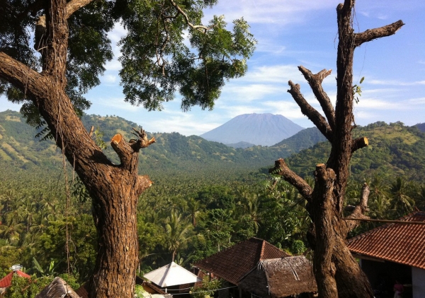 Zdjęcie z Indonezji - Widok na wulkan