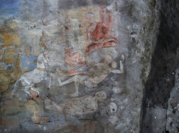 Zdjęcie z Tajlandii - freski w tiger cave