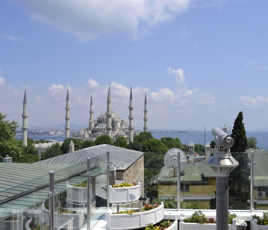 Zdjęcie z Turcji - Widok z tarasu ,ISTAMBUŁ