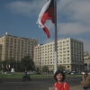 Zdjęcie z Chile - Z gigantyczną flagą Chile