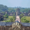 Angkor Wat. Widok z  - Zdjęcie Angkor Wat. Widok z  - najwyzszego budynku swiatyni. 