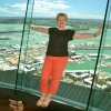 Zdjęcie z Nowej Zelandii - Na wiezy Sky Tower, Szefowa szczesliwa :)