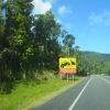 Zdjęcie z Australii - Znak drogowy ostrzegajacy przed kazuarami