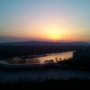 Zdjęcie ze Słowacji - Zachód słońca nad Dunajem :)