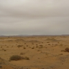 Zdjęcie z Maroka - Resztki starych ketarów na pustyni.