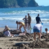 Zdjęcie z Nowej Zelandii - Hot Water Beach, temperatura wyplywajacej spod ziemi wody siega 63 stopnie :)