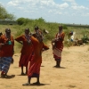Zdjęcie z Kenii - coraz bliżej Amboseli; pojawiają się masajowie ;
