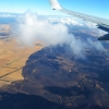 Zdjęcie z Nowej Zelandii - Lecimy nad Victoria. Widac gdzie palil sie busz...