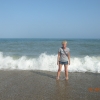 Zdjęcie z Hiszpanii - Na plaży- na kąpiel jednak się nie odważyłam :)