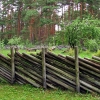 Zdjęcie z Łotwy - Ryski skansen - ciekawy płot.