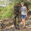 Zdjęcie z Kenii - Nasza "obstawa" w czasie spaceru po Mzima Springs