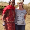 Zdjęcie z Kenii - Z synem wodza tej wioski...