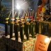 Zdjęcie z Tajlandii - Nocny Market w Krabi Town - drinki serwowane w szklankach z bambusa :)