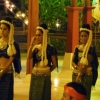 Zdjęcie z Tajlandii - tajskie aktorki w trakcie pokazu przed widowiskiem głównym