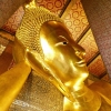Zdjęcie z Tajlandii - Świątynia Wat Pho - Twarz leżącego buddy
