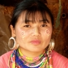 Zdjęcie z Tajlandii - kobieta Lahu; bez obręczy za to z wielkimi, ciężkimi kolczykami