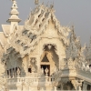 Zdjęcie z Tajlandii - Wat Rong Khun -srebrzysto białe zjawisko