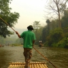 Zdjęcie z Tajlandii - kolejna atrakcja; tym razem spław bambusową tratwą