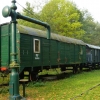 Zdjęcie z Polski - stary wagon towarowy i 100-letni żuraw 