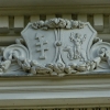 Zdjęcie z Polski - pałac w Ciechanowcu; detale na tympanonie