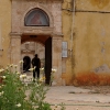 Zdjęcie z Grecji - XVI-wieczny klasztor Gouverneto na Półwyspie Akrotiri niestety był w remoncie.