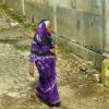 Zdjęcie ze Sri Lanki - sposób upinania sari na Cejlonie jest nieco inny niz w Indiach, 
