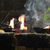 Zdjęcie ze Sri Lanki - świece migoczą...kadzidełka pachną... nastrój świątyni buddyjskiej...