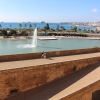 Zdjęcie z Hiszpanii - Widok na port i Parc de la Mar spod katedry