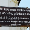 Zdjęcie ze Sri Lanki - tabliczka przed kościołem z informacją o obiekcie