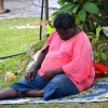 Zdjęcie z Nowej Kaledonii - Miejscowy spioch. Dla mieszkancow Nowej Kaledonii czas plynie powoli :)