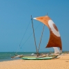 Zdjęcie ze Sri Lanki - tradycyjna rybacka łódź