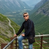 Zdjęcie z Norwegii - mało nie zamarłam jak małż próbował usiąść na tej balustradzie...