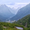 Zdjęcie z Norwegii - widok z okna pokoju hotelowego na cudną dolinę polodowcową Hjelledalen