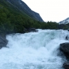 Zdjęcie z Norwegii - tuz za pensjonatem rozciagały się widoki na imponujący wodospad