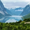 Zdjęcie z Norwegii - nad Kjosnesfjorden