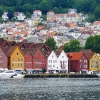Zdjęcie z Norwegii - widok na Bryggen z drugiej strony fiordu