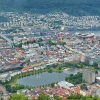 Zdjęcie z Norwegii - widokówki Bergen ze wzgórza Fløyen