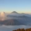 Zdjęcie z Indonezji - Wyspa Jawa - wulkany o wschodzie słońca