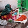 Zdjęcie z Indii - Ghaty kremacyjne w Waranasi - wyżej.