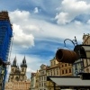 Zdjęcie z Czech - wspaniała Wieża Ratuszowa - obecnie ubrana jest w remontowe ubranko, buu....