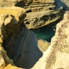 Zdjęcie z Grecji - skaliste (piaskowcowe) dziuple wybrzeża Sidari