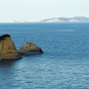Zdjęcie z Grecji - świetnie widoczne wysepki Diapondia; tutaj w oddali Erikoussa