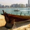 Zdjęcie z Zjednoczonych Emiratów Arabskich - tuż za skansenem znajduje się niewielka piaszczysta plażyczka z widokiem...