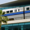Zdjęcie z Zjednoczonych Emiratów Arabskich - mono-rail , bezzałogowa kolej magnetyczna, która łaczy Dubaj ze sztuczna wyspą Palm Jumeirah