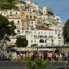 Zdjęcie z Włoch - z nabrzeża w stronę miasteczka Amalfi