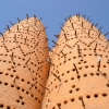 Zdjęcie z Kataru - Golebniki przed Blekitnym Meczetem
